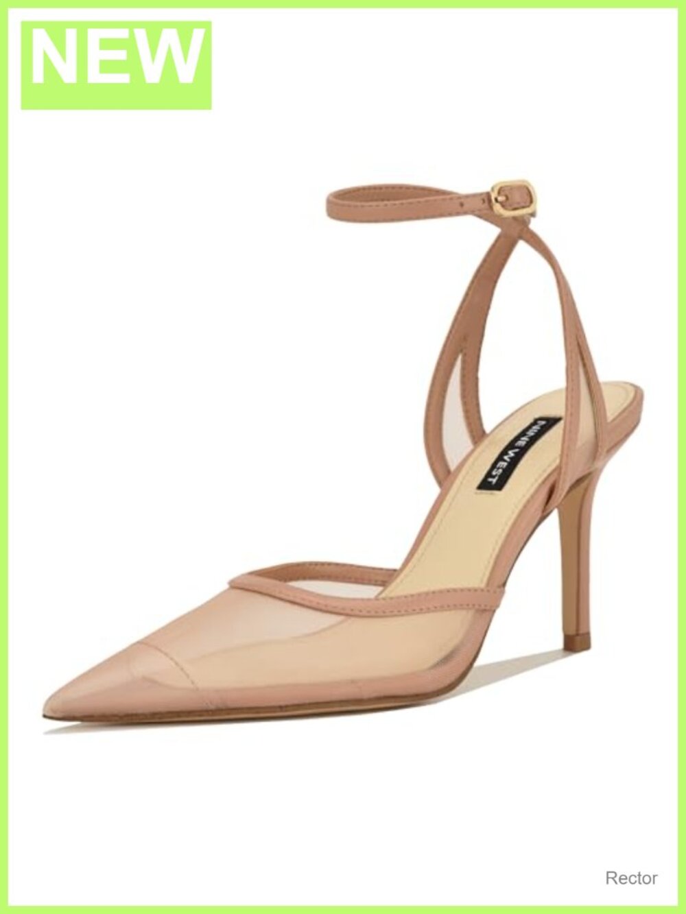 Nine West Gullia Pointy Toe Stiletto Heel Mesh Pump